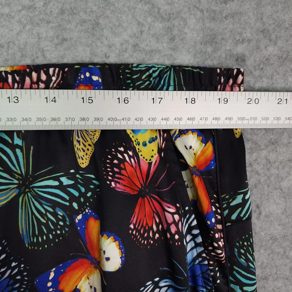 Johnny Was Silk Panya Butterfly Pull-on Jogger Pants - Picture 8 of 9